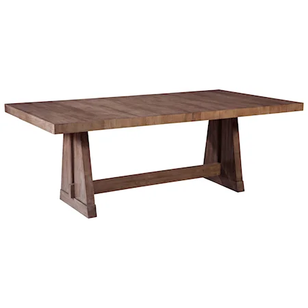 Glendale Trestle Table with Removable Extension Leaves